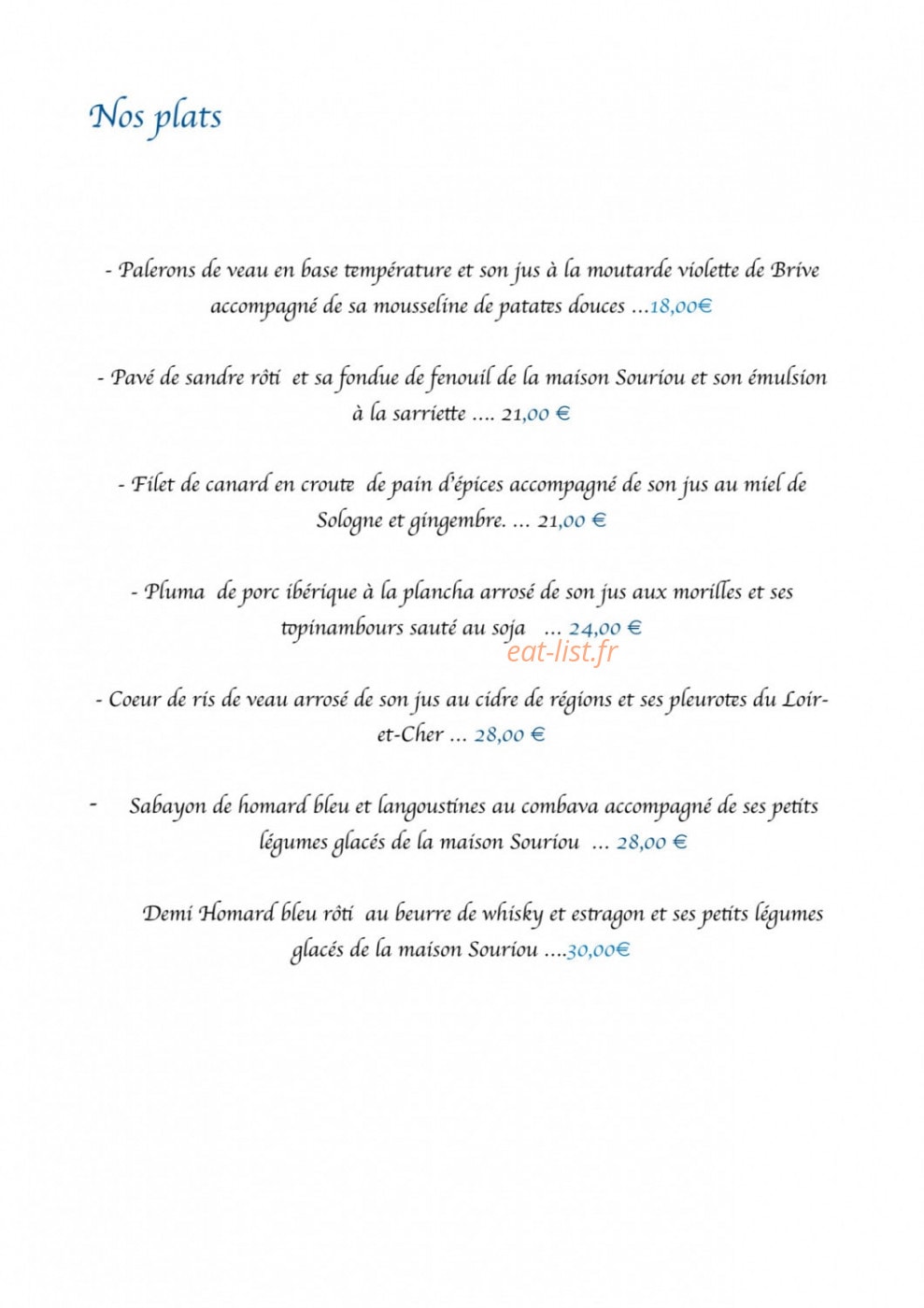 Le Clos Des Sureaux — carte page 5
