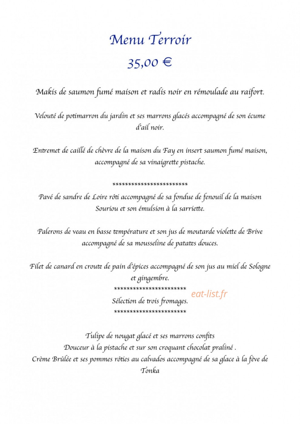 Le Clos Des Sureaux — carte page 2