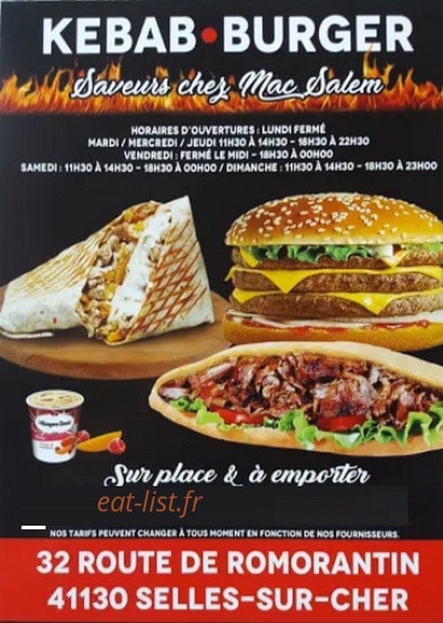 chez le mac salem — carte page 1