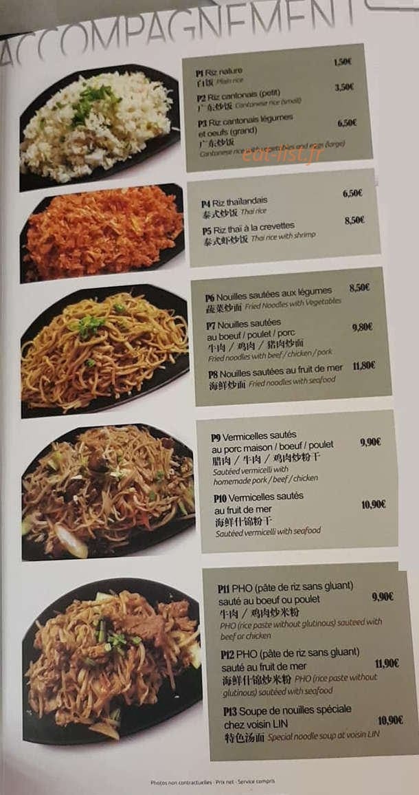 Chez Voisin Lin — carte page 7
