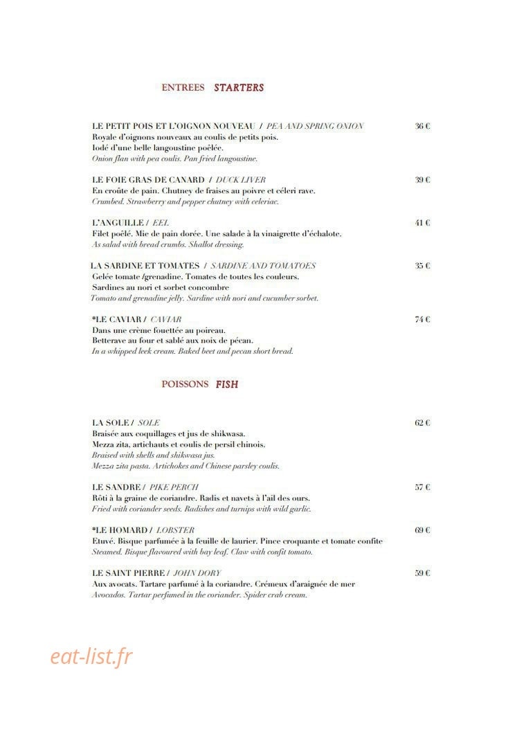 Domaine des Hauts de Loire — carte page 1