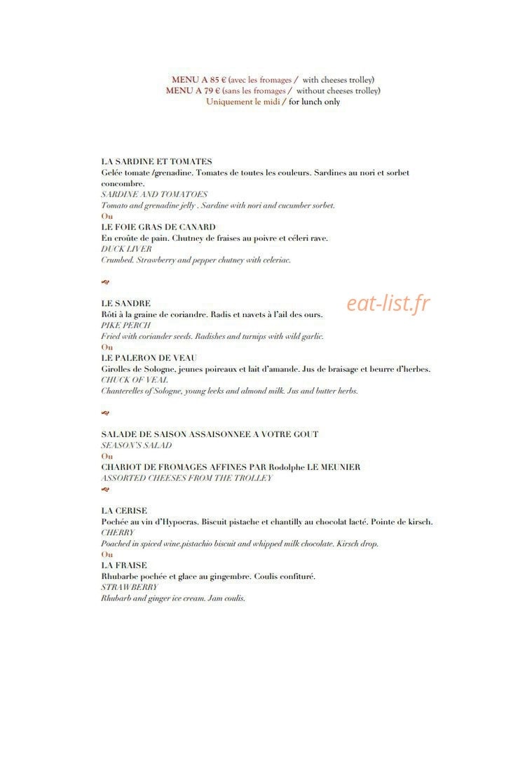 Domaine des Hauts de Loire — carte page 4