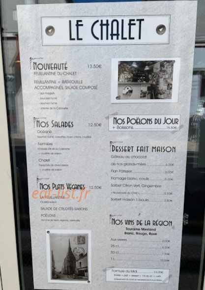 Le Chalet d'Onzain — carte page 1