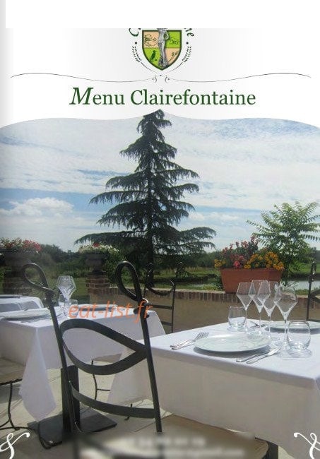 Carte et menu Auberge Clairefontaine à Saint Hilaire la Gravelle
