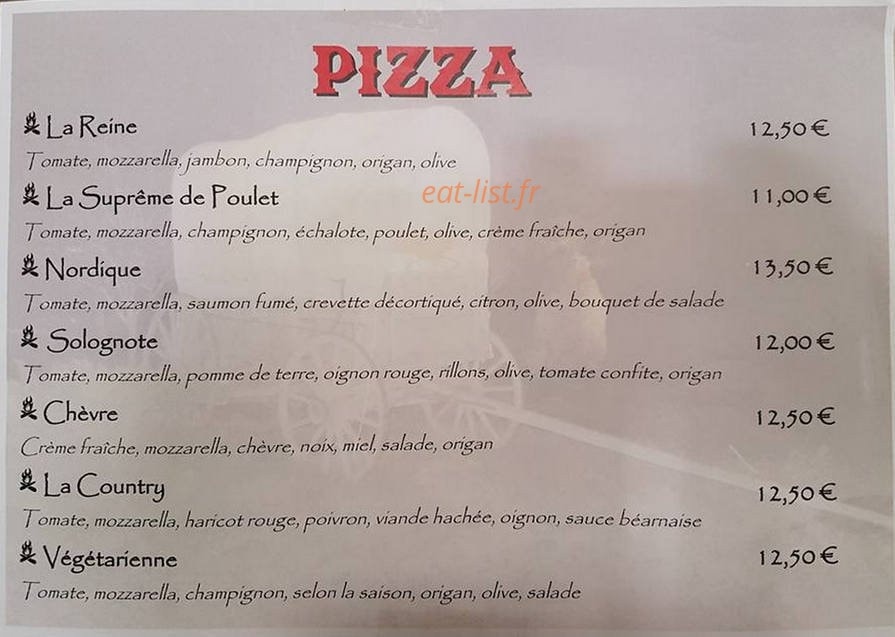 Arizona Burger — carte page 1