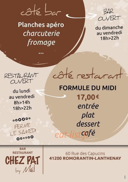 Chez pat — carte page 3