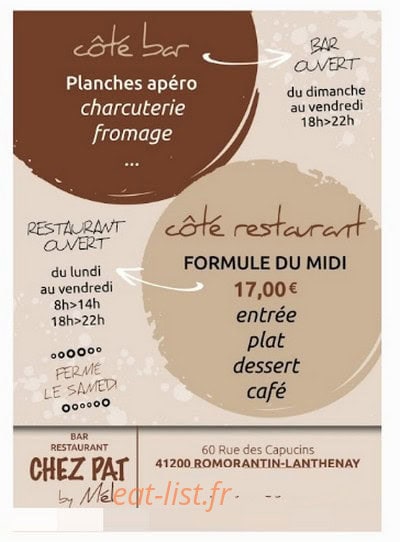 Chez pat — carte page 2
