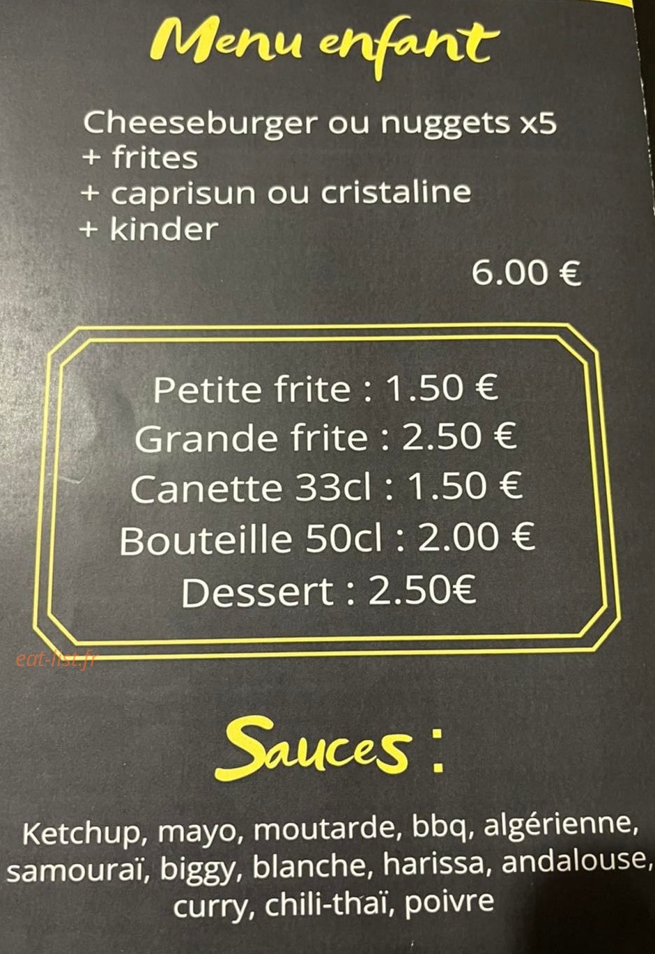 R&B Food — carte page 2