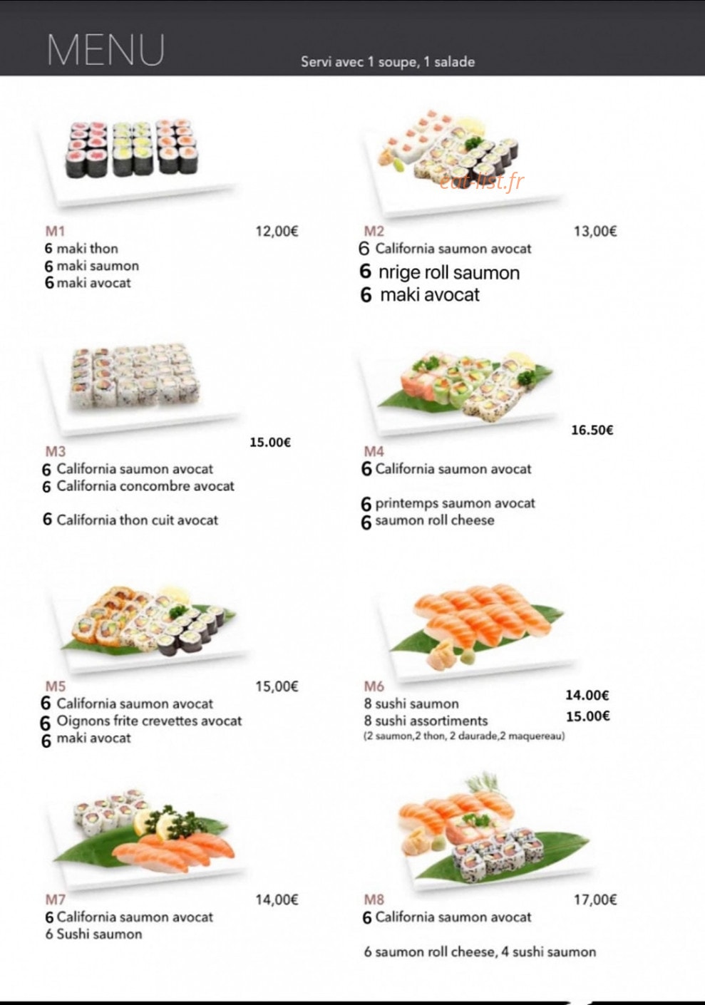 Traiteur Asiatique — carte page 6