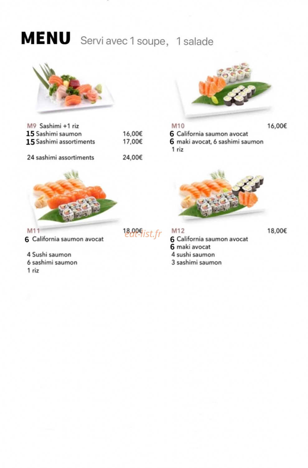 Traiteur Asiatique — carte page 4