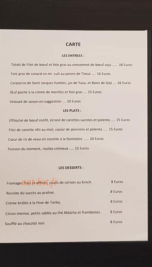 L' Épicurien — carte page 1