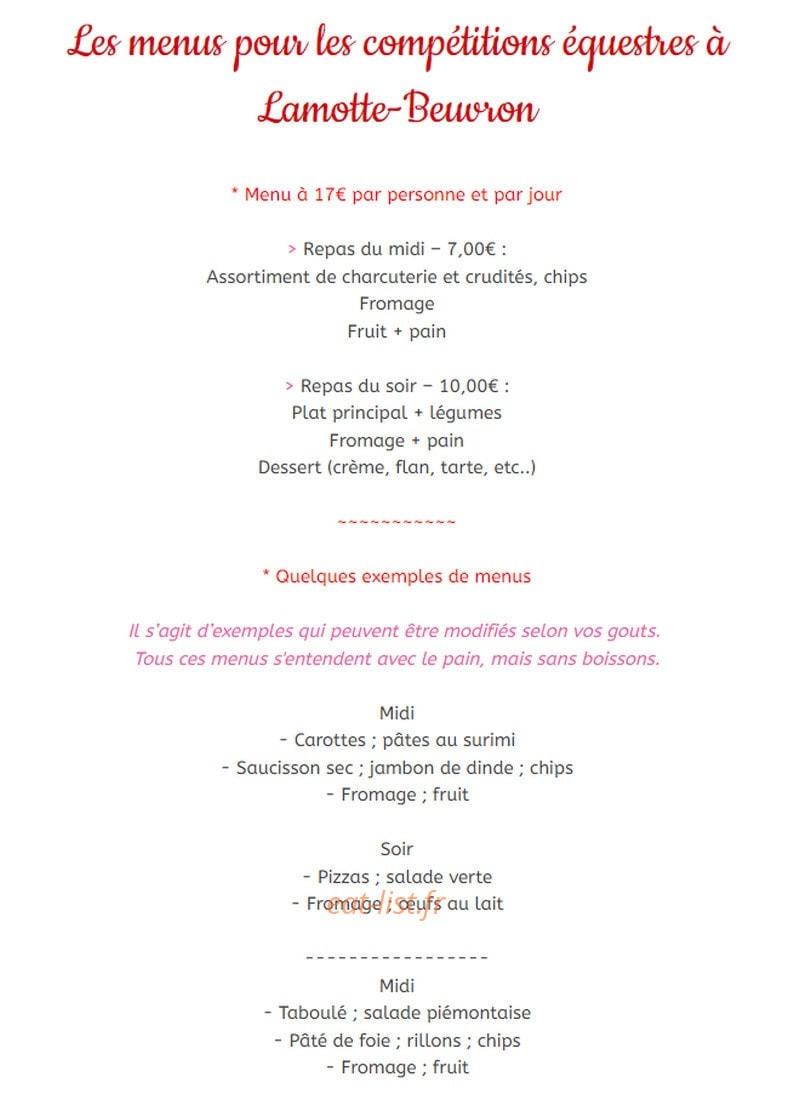 Le Cochon sans rancune — carte page 2