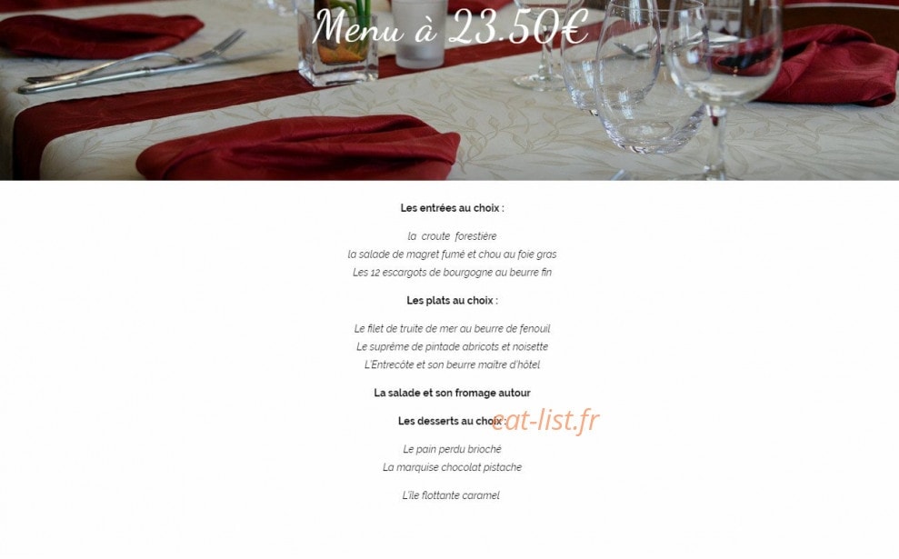 Auberge Fontaine — carte page 7