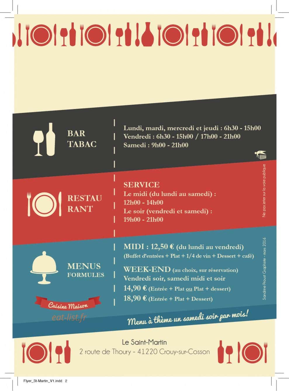 Le Saint Martin — carte page 2