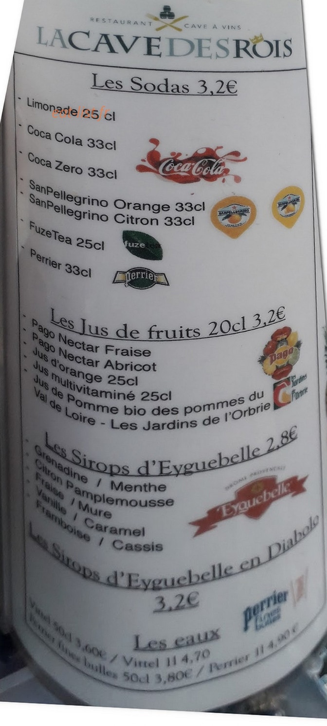 La Cave Des Rois — carte page 2