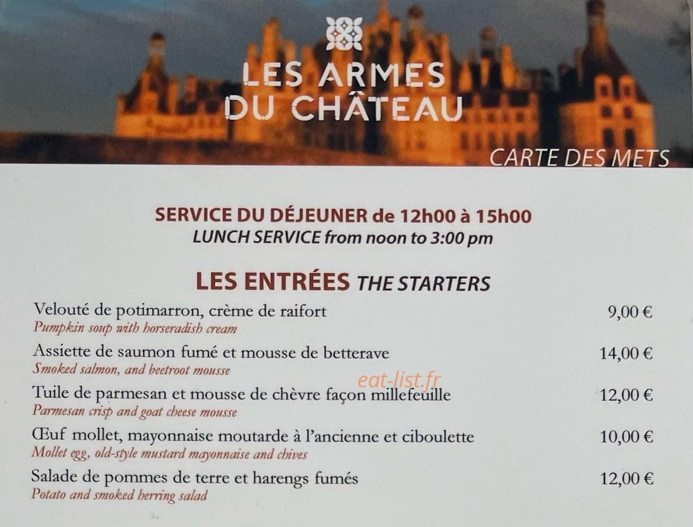 Les Armes Du Château — carte page 1