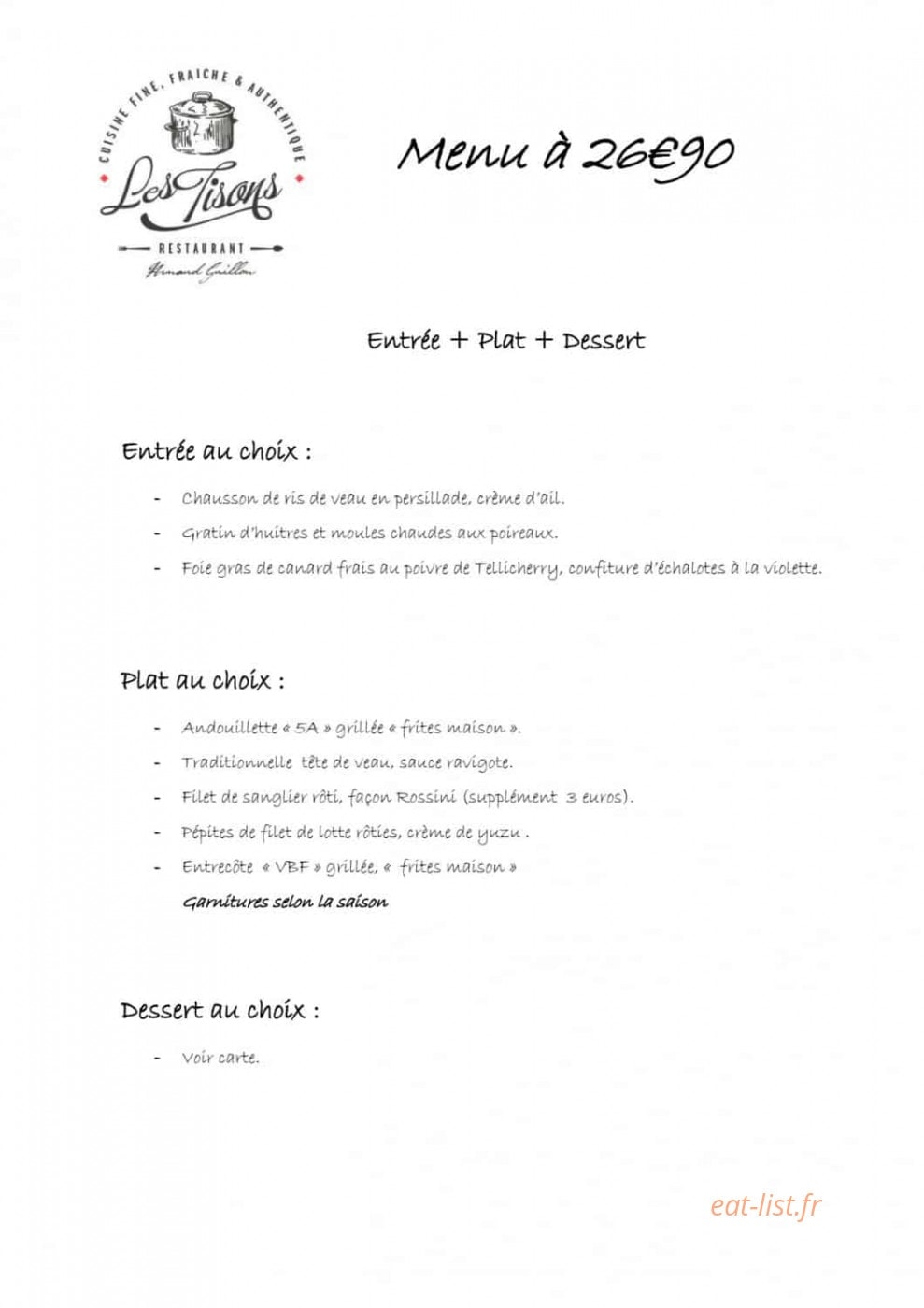 Les Tisons — carte page 2