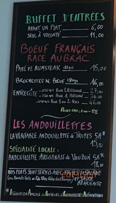 Au Coin Du Feu — carte page 1