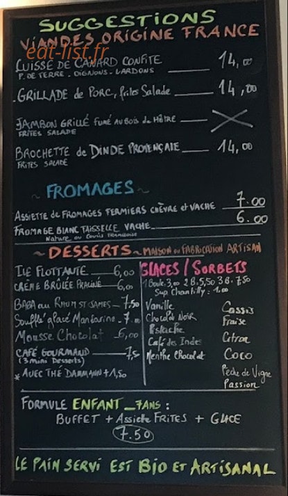 Au Coin Du Feu — carte page 2