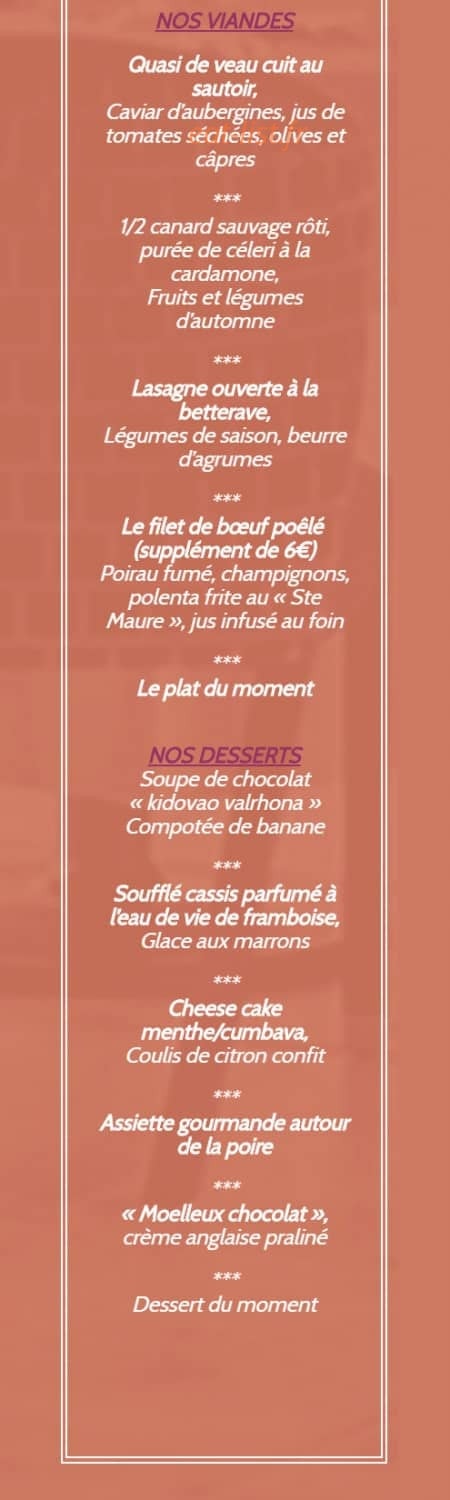 Domaine de Valaudran — carte page 3