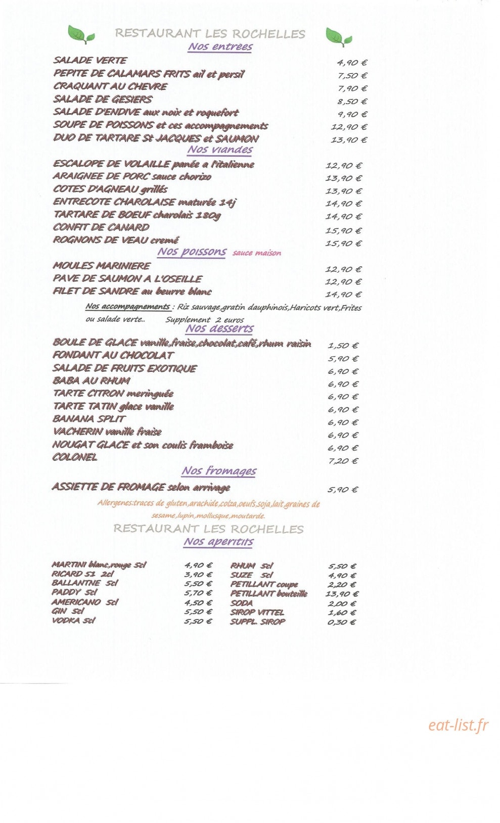 les rochelles — carte page 1