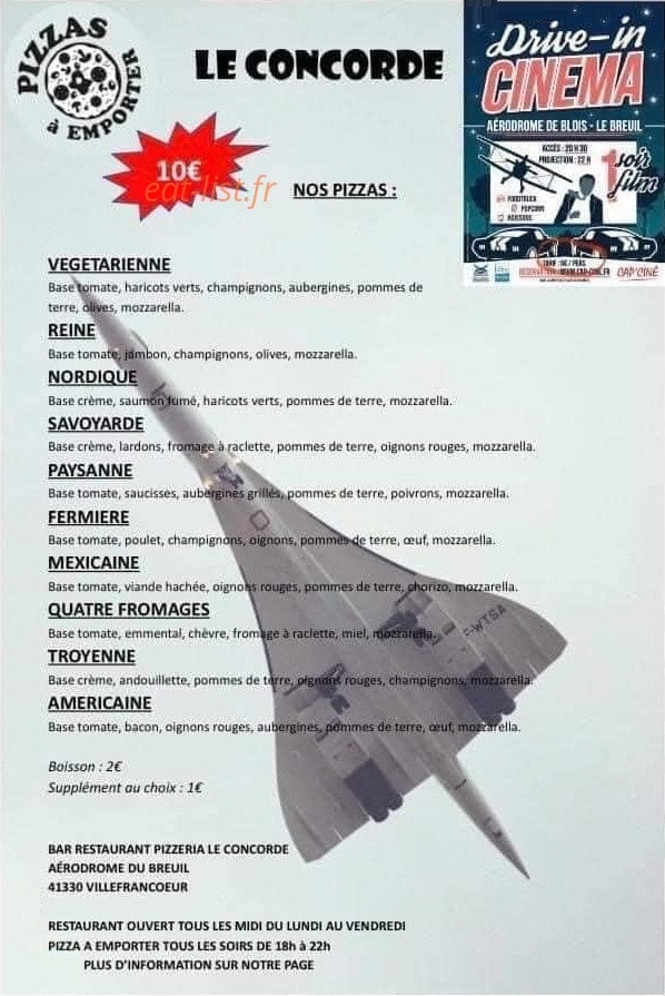 Le Concorde — carte page 1