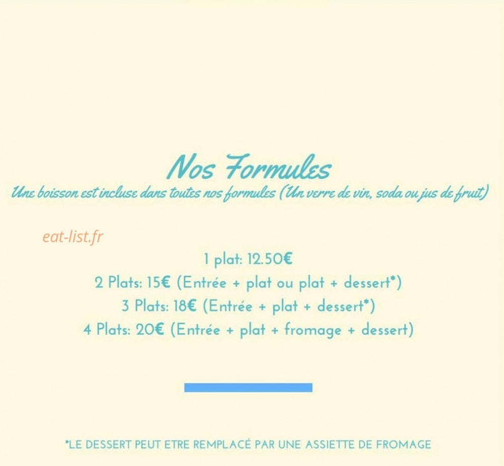 Le Relais de Chambord — carte page 1