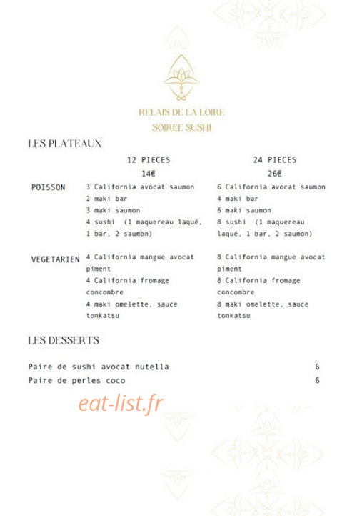 Relais de la Loire — carte page 1