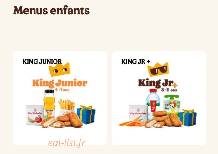 Burger King — carte page 7