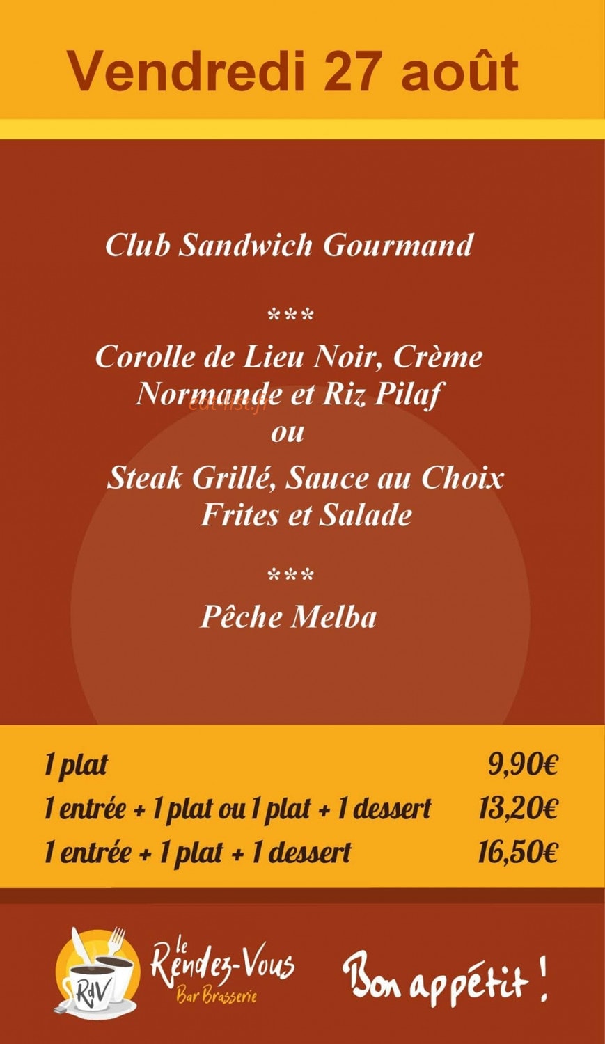 Le Rendez-Vous — carte page 1