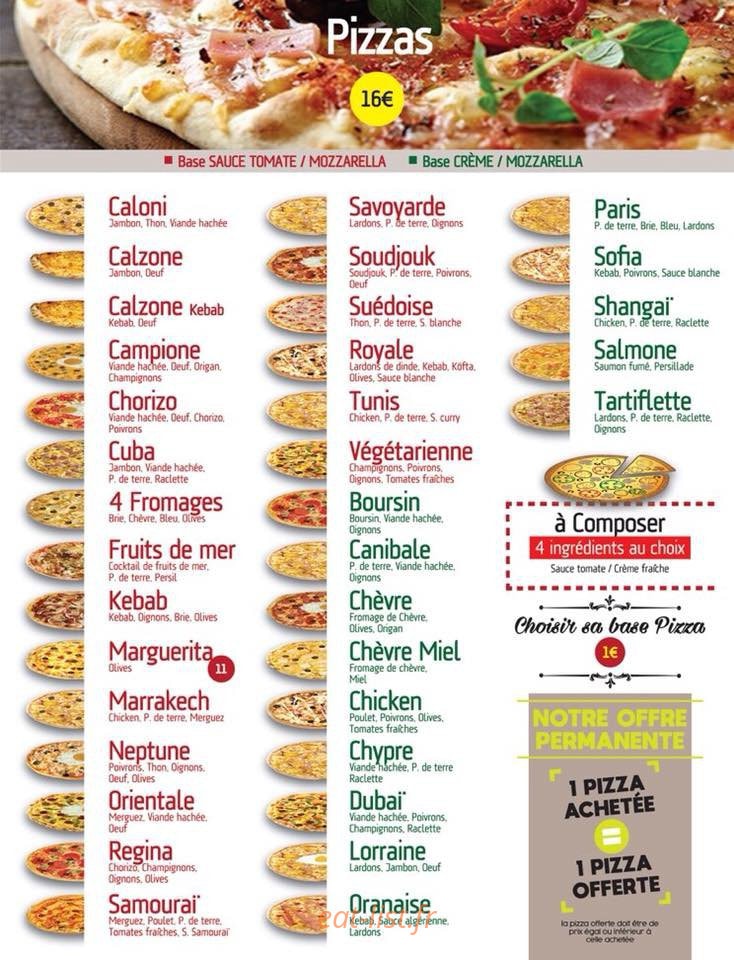 O’Régal — carte page 1