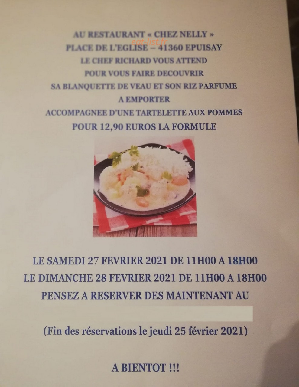 Chez Nelly — carte page 1