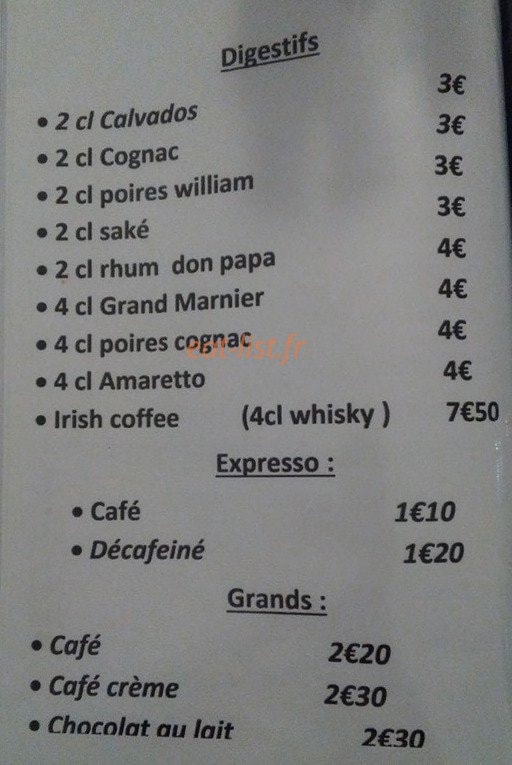 Le Croissant — carte page 2