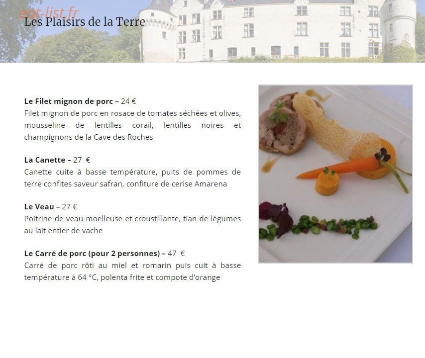 La Table du Roy — carte page 5