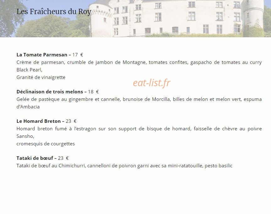 La Table du Roy — carte page 3