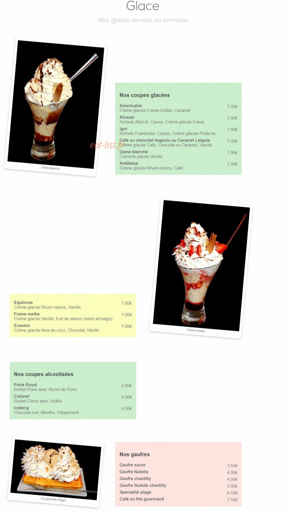 Parc Plage — carte page 3