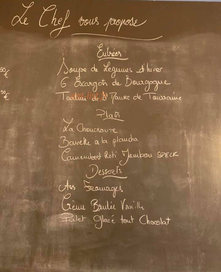 Café du Centre — carte page 1