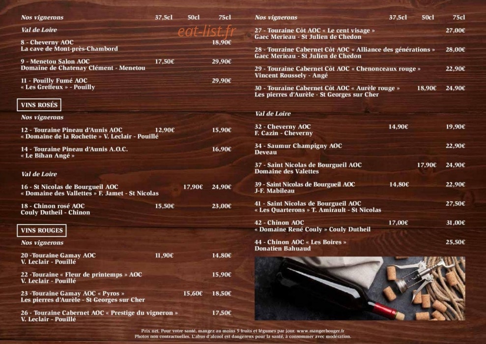 Les Tuffeaux — carte page 6