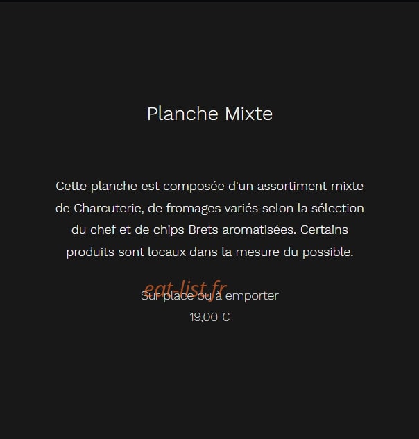 L'Honorable Cachette — carte page 1