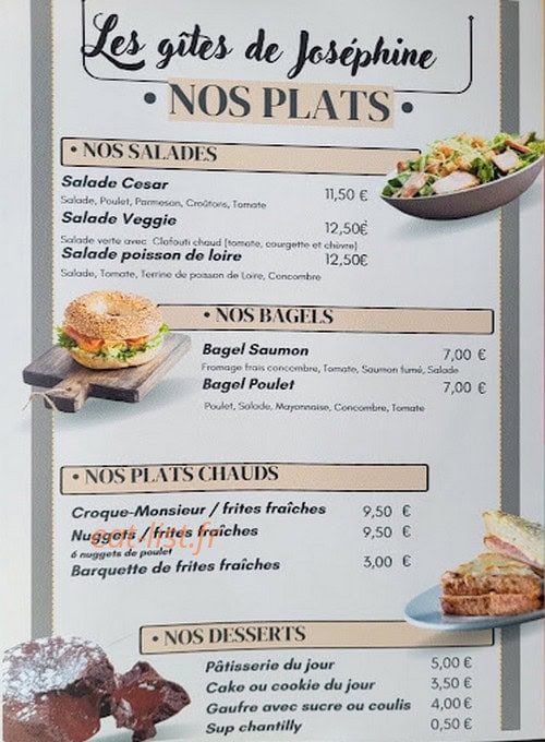Snack Chez Joséphine — carte page 2
