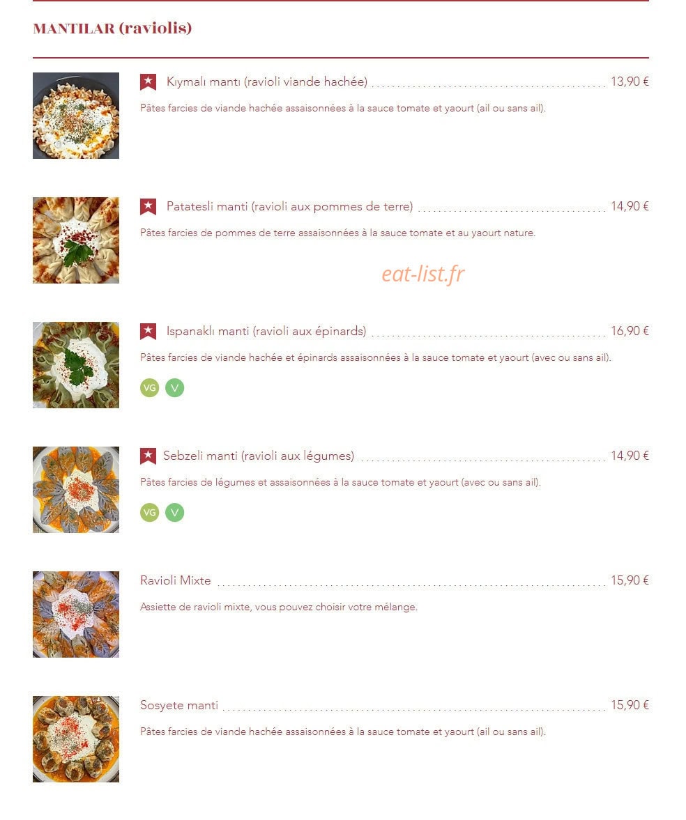 L'Assiette du Cheffe — carte page 2