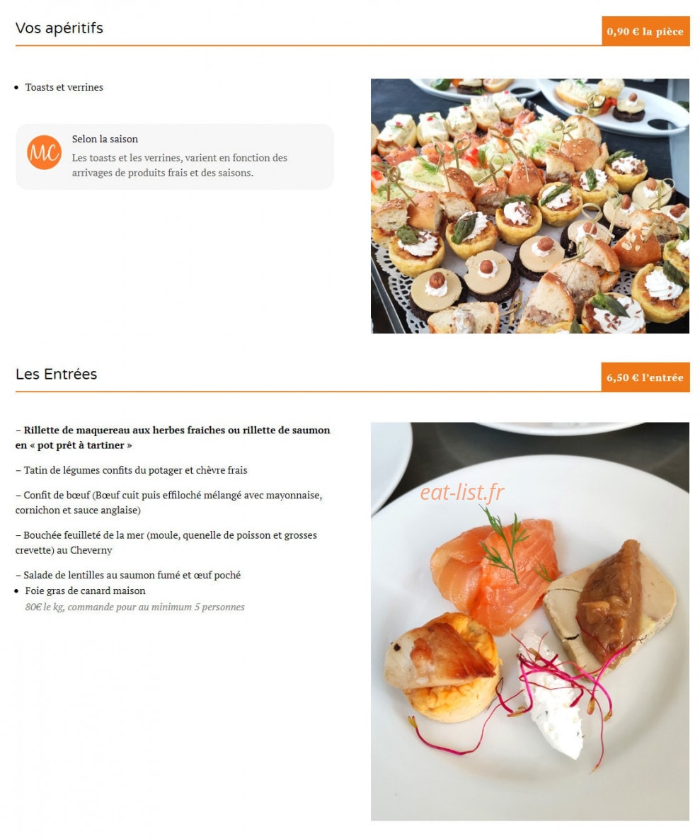 La Maison du Vivier — carte page 1