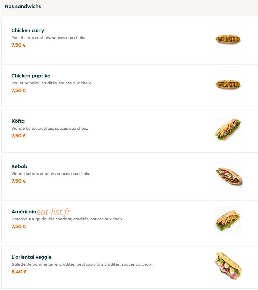 Le Pacha — carte page 2