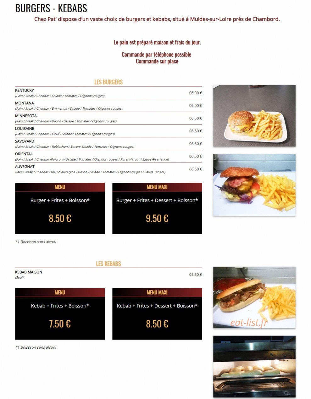 Chez Pat — carte page 2