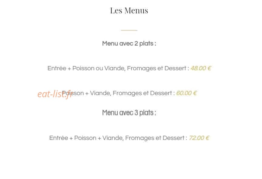 Manoir Bel Air — carte page 1
