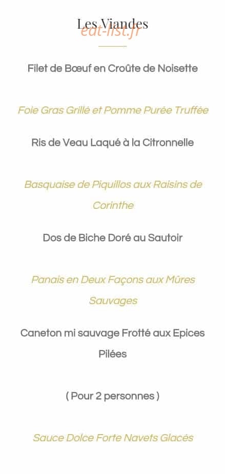 Manoir Bel Air — carte page 4