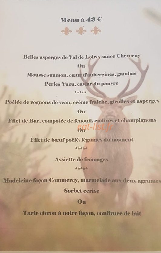 La Croix Blanche — carte page 1