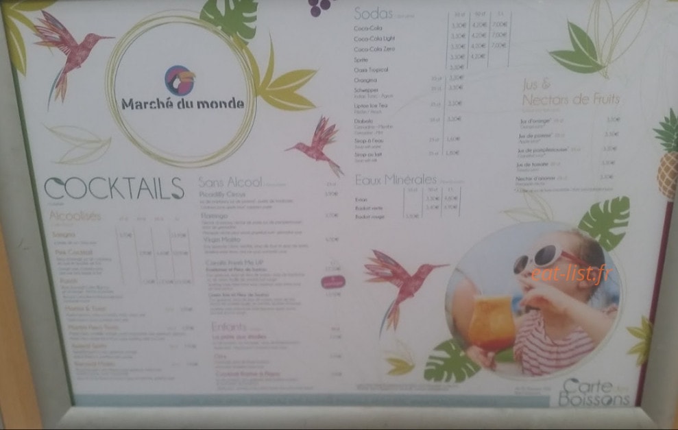 Le marché — carte page 1