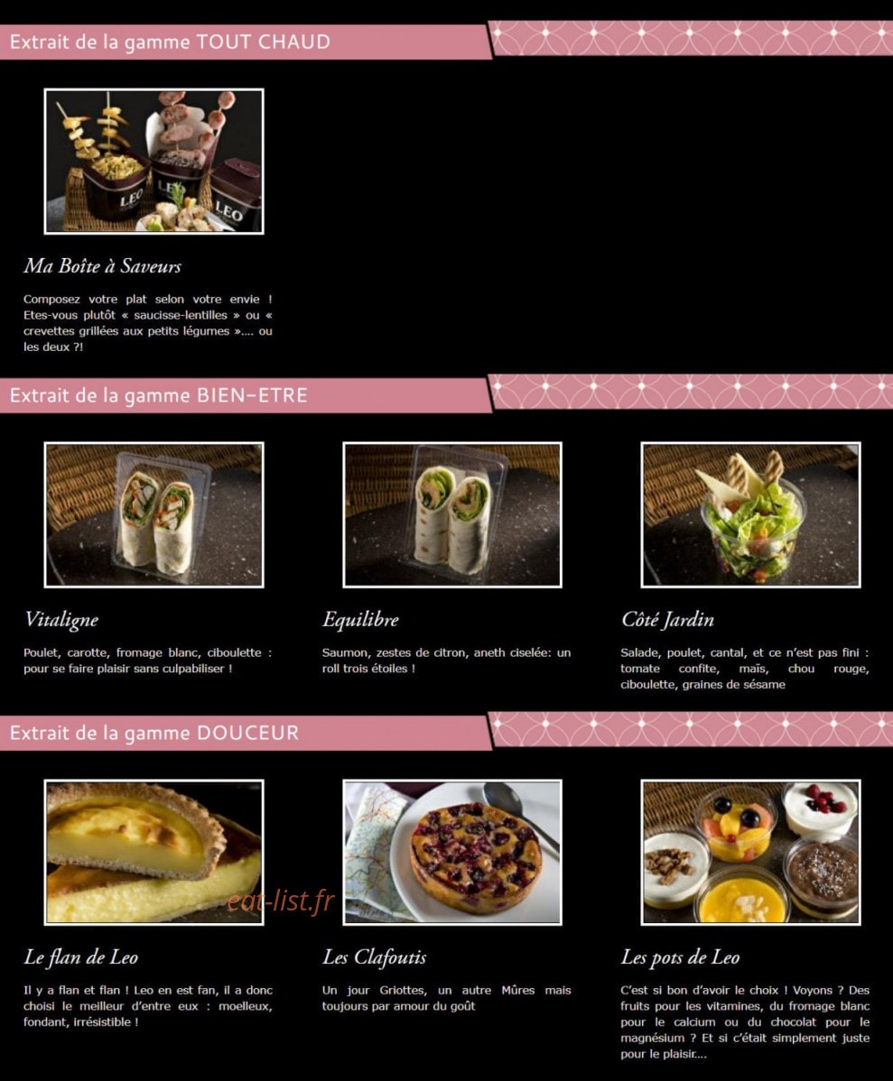 Leo Resto — carte page 2