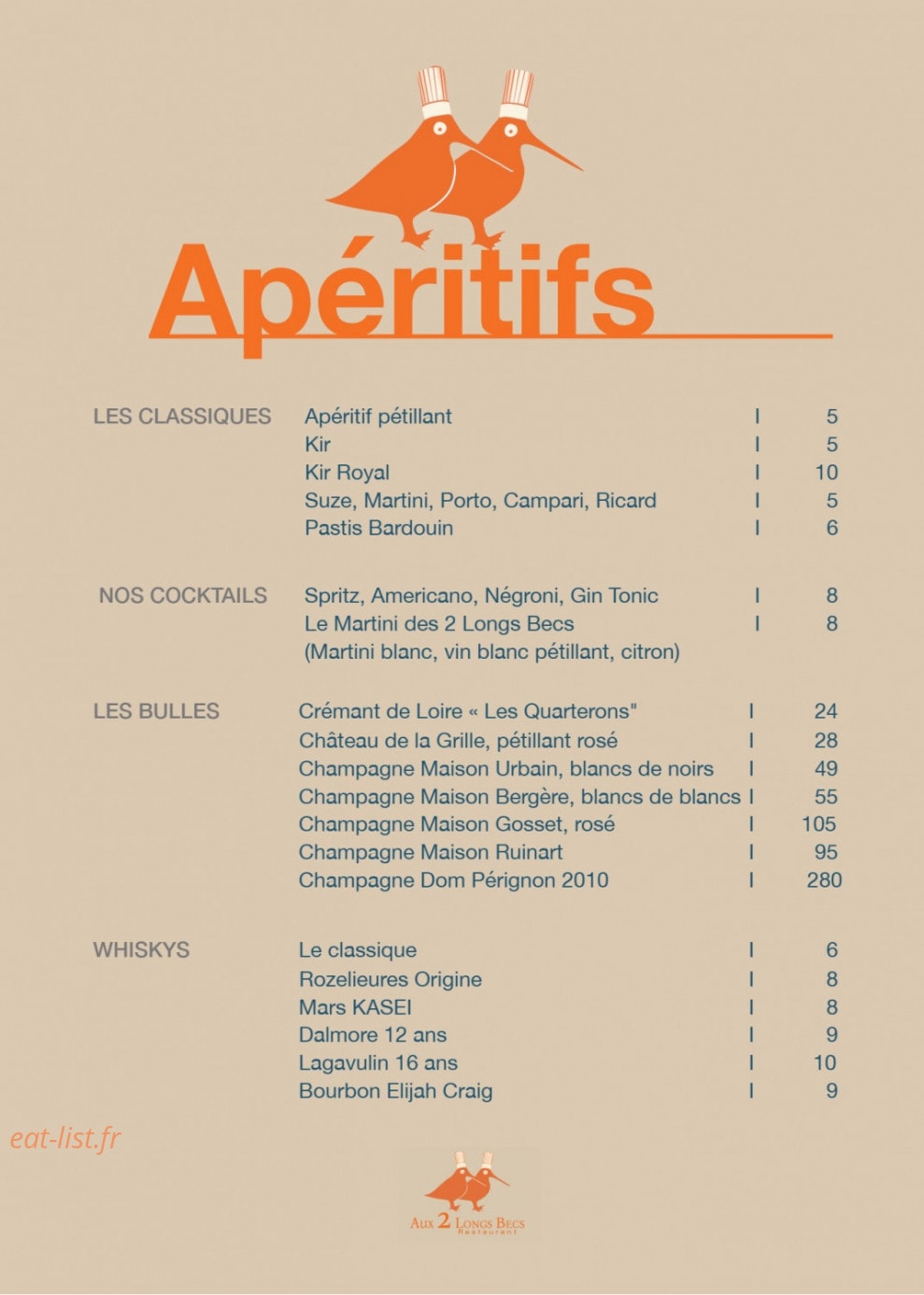 Aux 2 Longs Becs — carte page 3